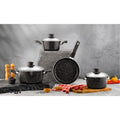 7 Pieces Rounded Granite Cookware.