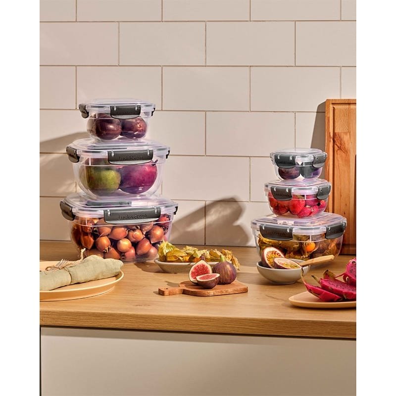Rectangular 4-Piece Plastic Cans Set
