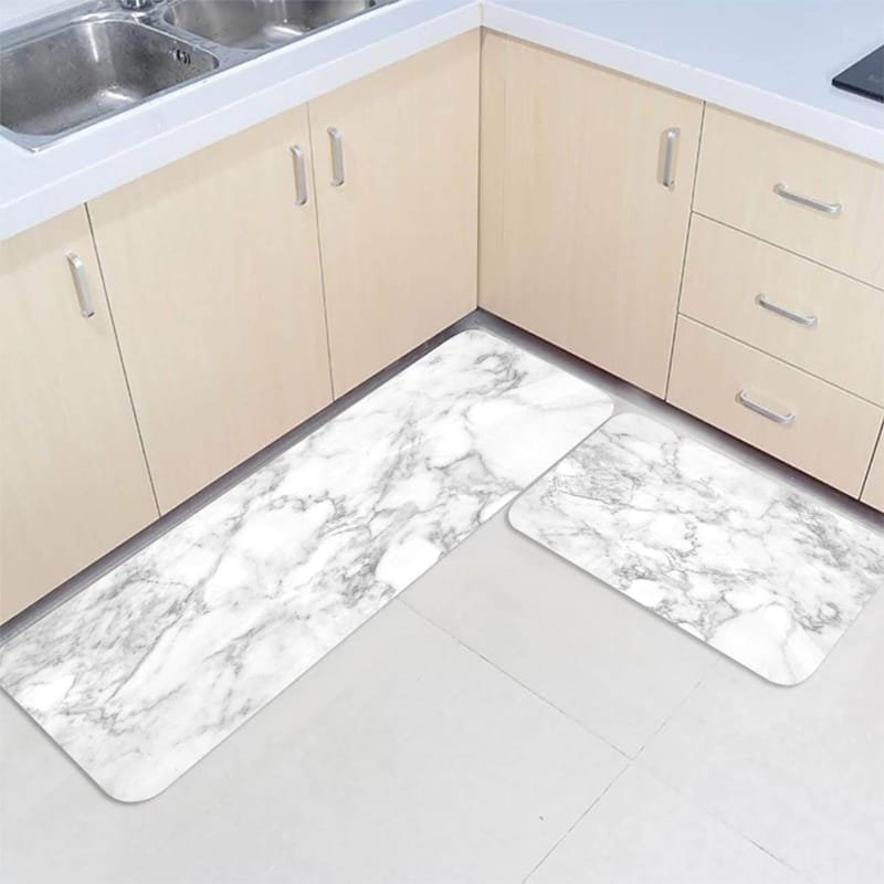 حصائر مطبخ PVC مانعة للانزلاق عدد 2 (44 * 150-44 * 75 سم).
