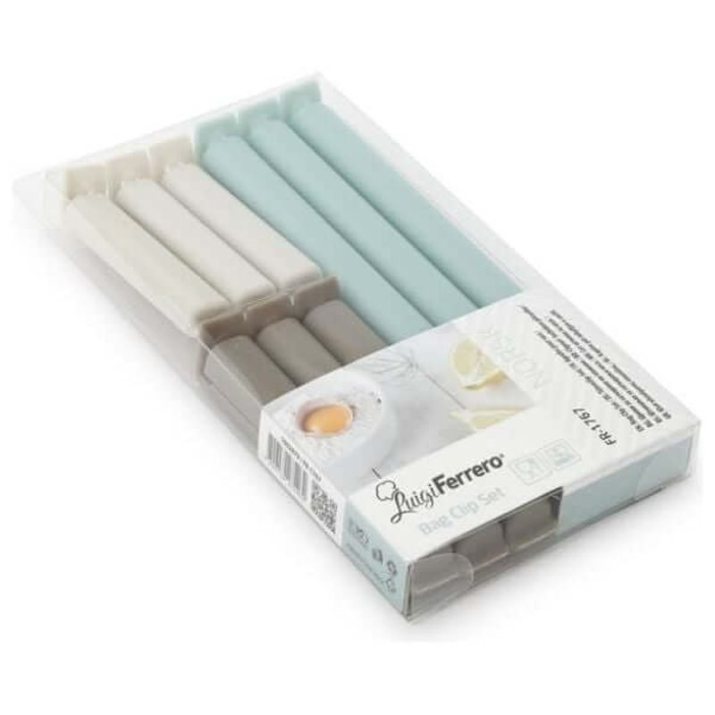Colorful Bag Closing Tweezers Set, 9 pcs, 3 Sizes.