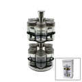 12-Piece 360° Rotating Spice Storage Rack Set.