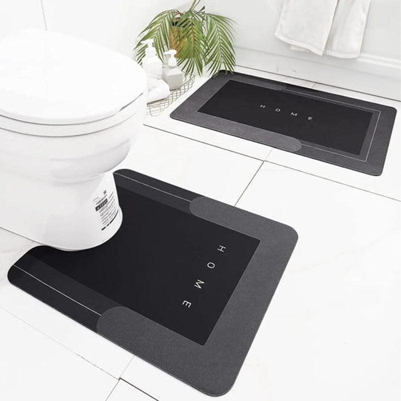 Non-Slip Bathroom Rubber Mat 2-piece Set (40 * 60-40 * 40).