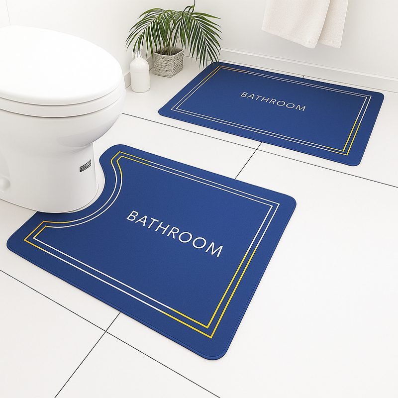 Non-Slip Bathroom Rubber Mat 2-piece Set (40 * 60-40 * 40).