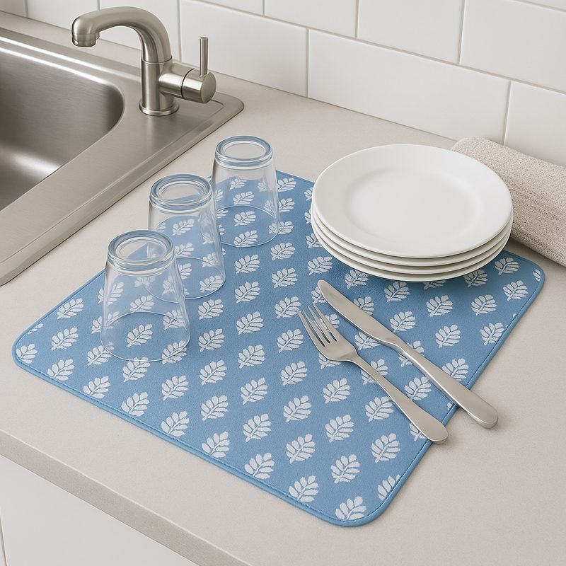 Rubber Dish and Kitchen Utensil Drying Mat 38*51 cm.