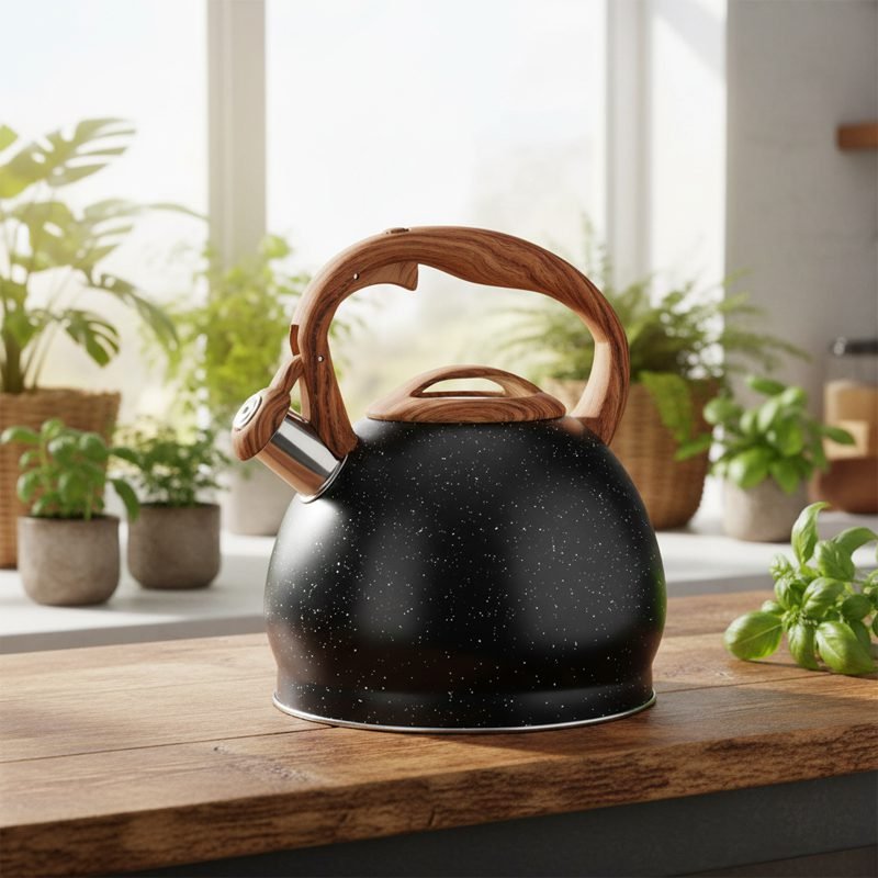 High-Quality 18/10 Stainless Steel Teapot – 3 Liter Capacity.