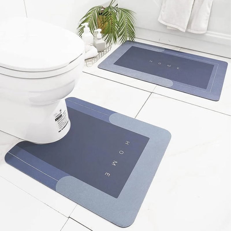 Non-Slip Bathroom Rubber Mat 2-piece Set (40 * 60-40 * 40).