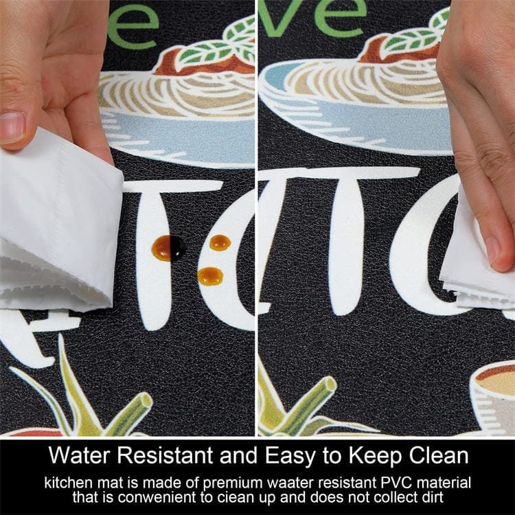 Non-Slip Kitchen PVC 2 Mats (44 * 150-44 * 75 cm).