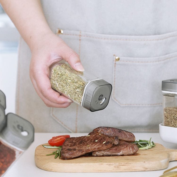 360° Rotating Spice Storage Rack 6-Piece Set.