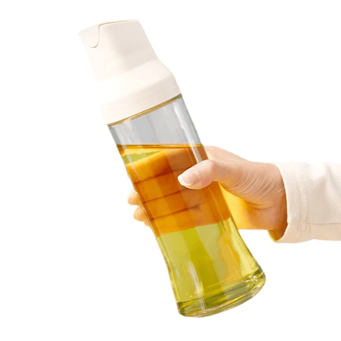Glass Oil Bottle With Flexible Cover.