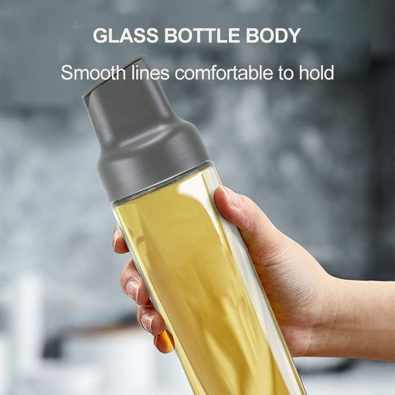 Glass Oil Bottle With Flexible Cover.