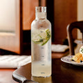 Time Scale Printed Clear Water Bottle.