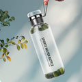 1000ml Glass Transparent Custom Design Water Bottle with Filter