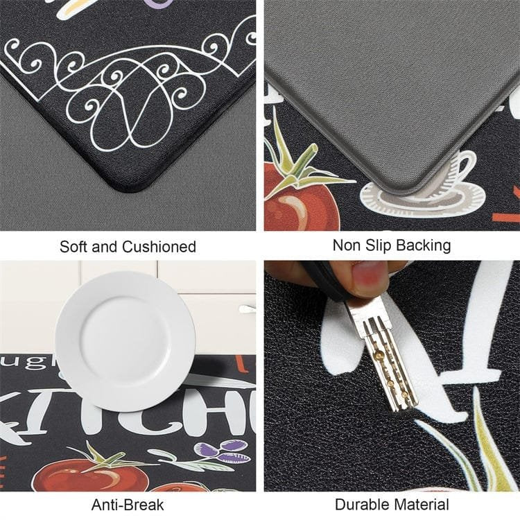 Non-Slip Kitchen PVC 2 Mats (44 * 150-44 * 75 cm).