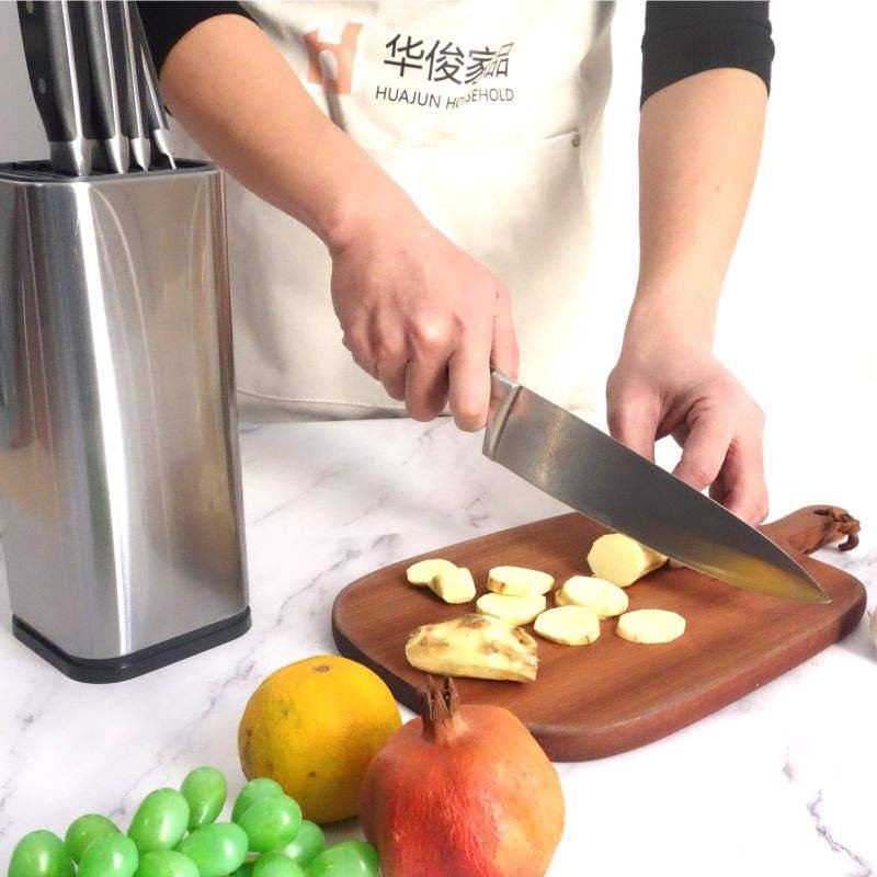 Knife set with holding cup 6 pieces.