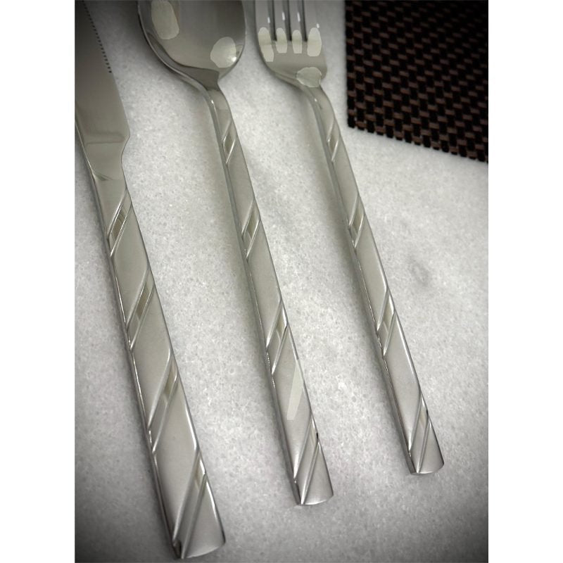 Elegant Stainless Steel Cutlery Set 30 Pcs: Spoon, Fork, and Knife