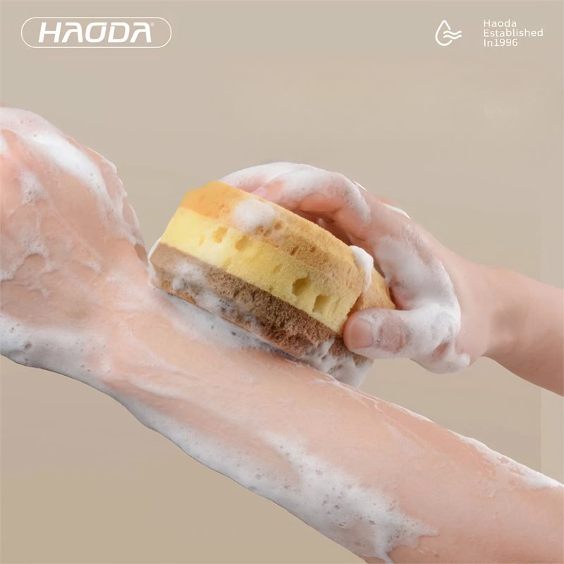 Soft Round Bath Loofah with Rich Lather.