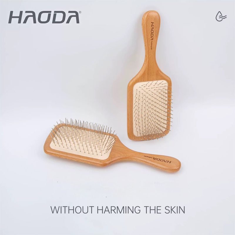 Natural Beechwood Hairbrush – Perfect Styling and Massage