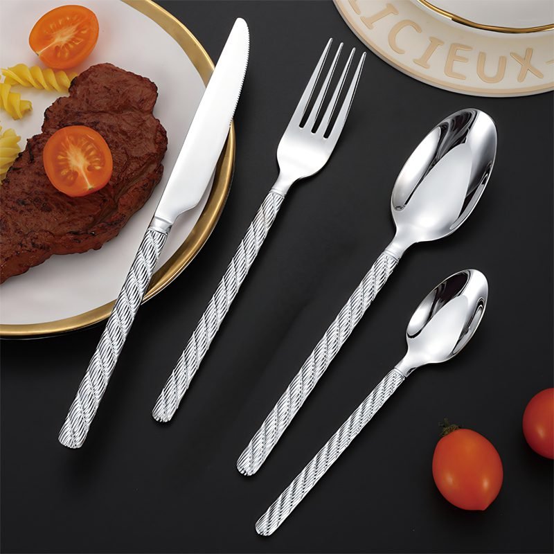 24-Piece 18/10 Stainless Steel Dinnerware Set