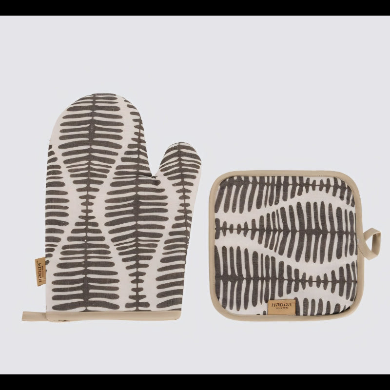 HAODA Oven Mitt and Handle Set – Superior Protection with a Modern Touch (2 Pieces)