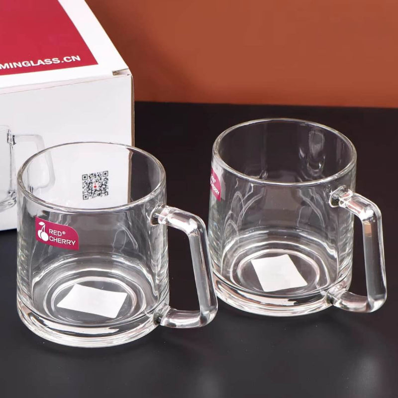 Clear Glass Tumblers for Hot and Cold Drinks - 340ml (6 Pieces)