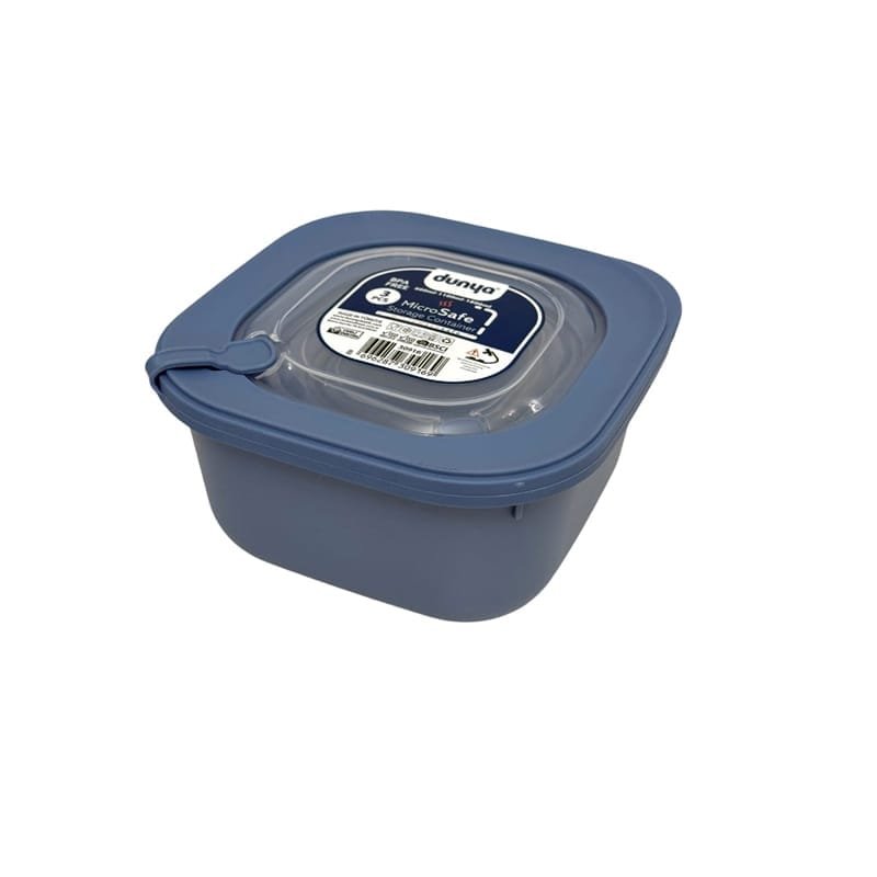 Square Plain 3-Piece Plastic Microwave Cans Set
