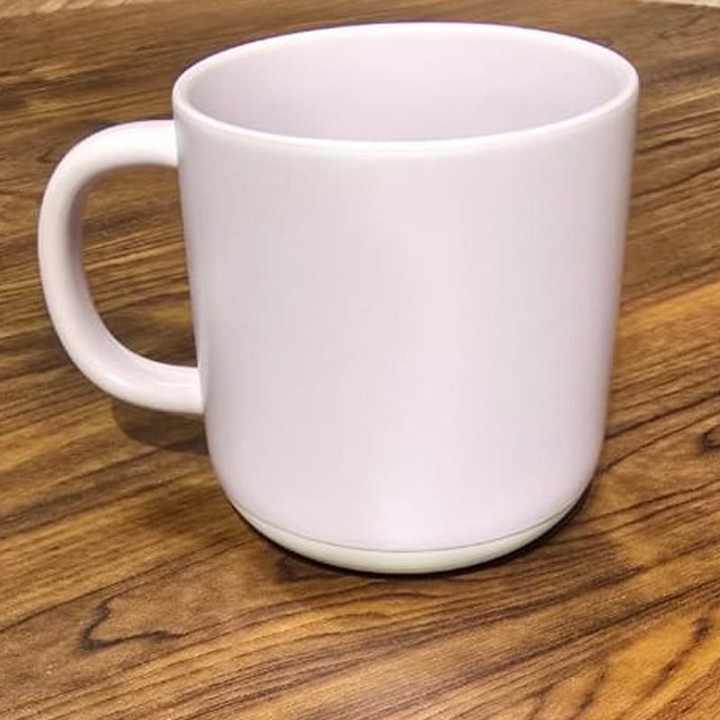 A high-quality porcelain mug with an elegant and modern design.