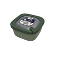 Square Ribbed 3-Piece Plastic Microwave Canisters Set