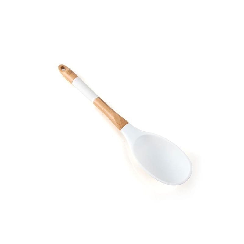 Heat-Resistant Silicone & wood Nonstick Cooking Spoon.