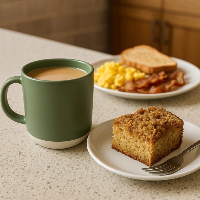A high-quality porcelain mug with an elegant and modern design.
