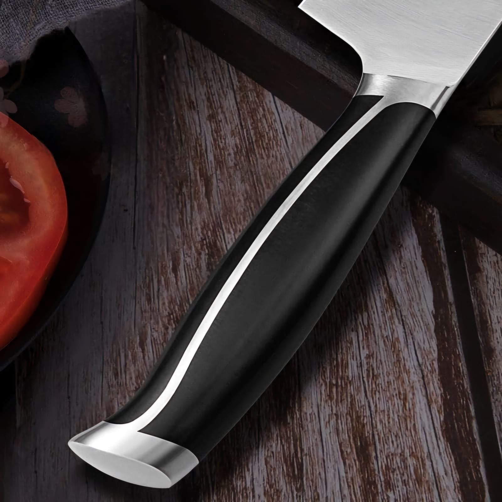 Knife set with holding cup 6 pieces.