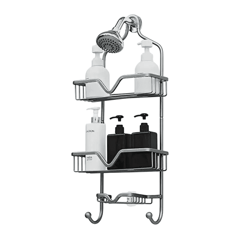 2-Tier Metal Shower Hanging Rack
