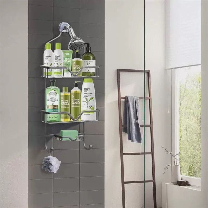 2-Tier Metal Shower Hanging Rack