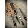 Knife set with holding cup 6 pieces.