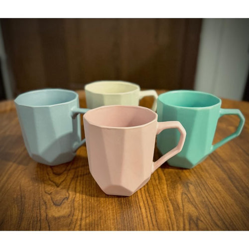 A high-quality porcelain mug with an elegant and modern design.