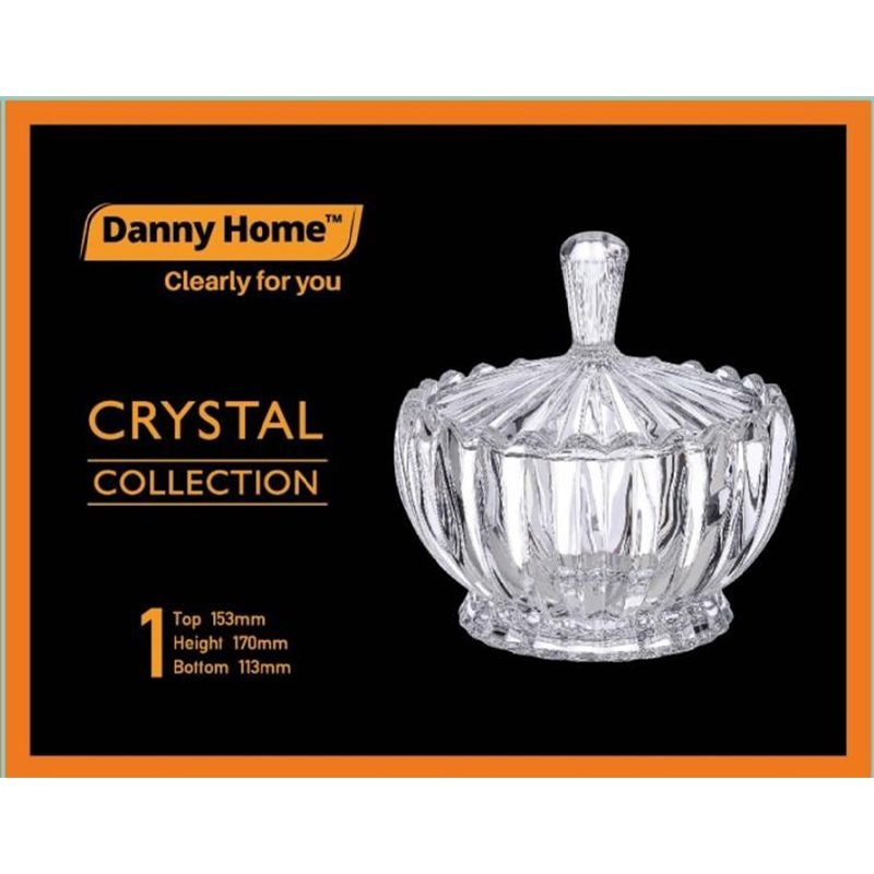 Luxury Crystal Bonbonniere - 15.3 x 17 x 11.3 cm.