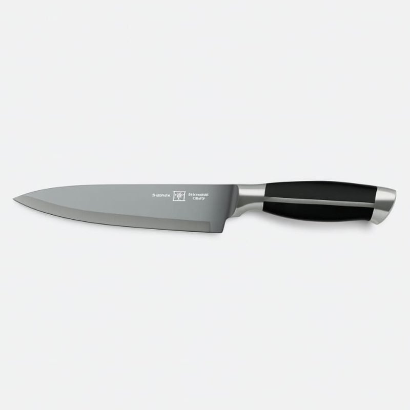 Metal Chef’s Knife with Metal Handle.
