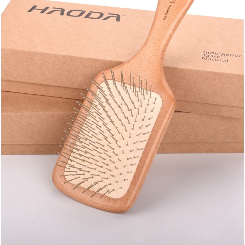 Natural Beechwood Hairbrush – Perfect Styling and Massage