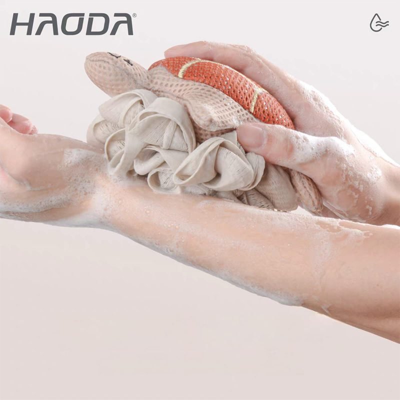 Turtle Double-Sided Bath Sponge for Kids and Adults.