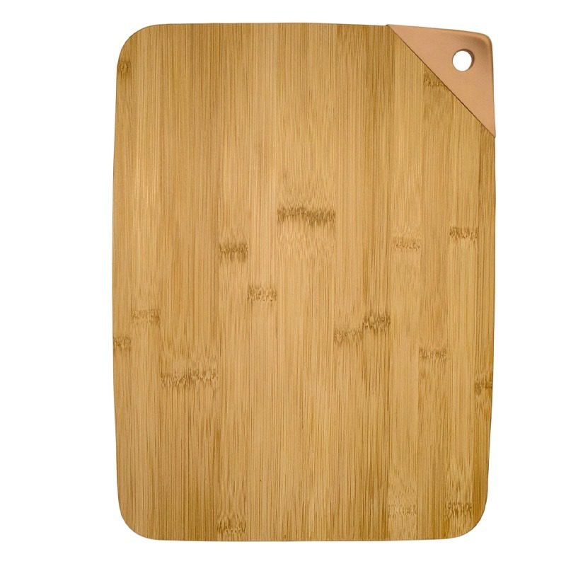 Wooden Cutting Board With Silicone Edge.
