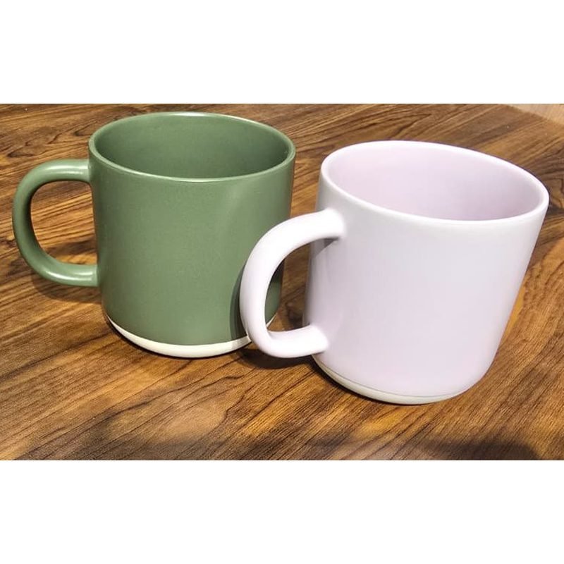 A high-quality porcelain mug with an elegant and modern design.