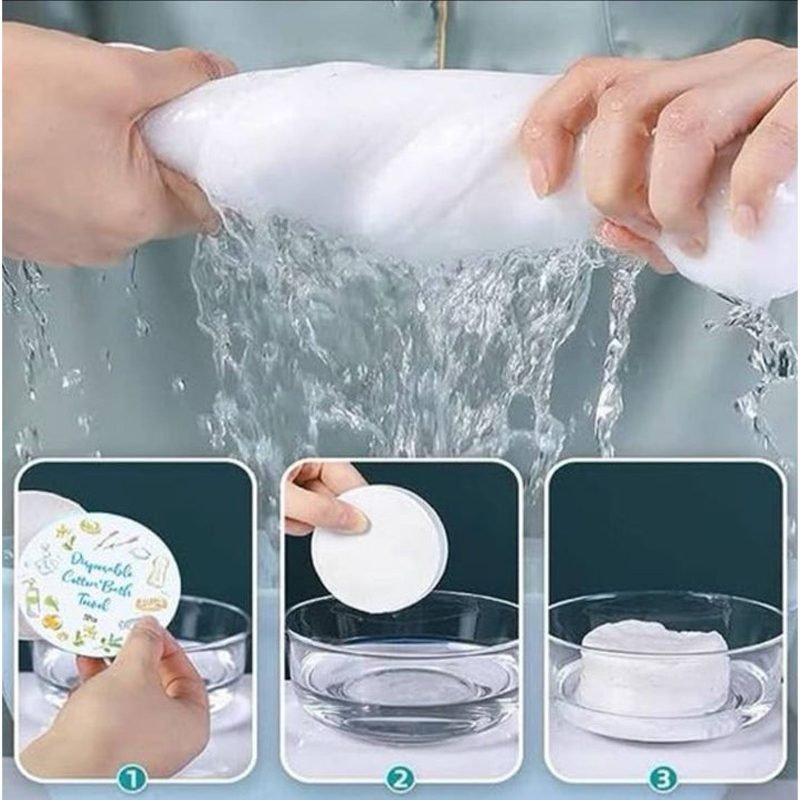 Compressed pads - practical and easy to use.