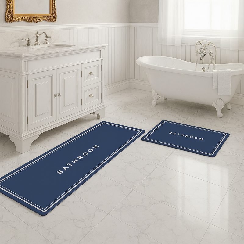 Non-Slip Rubber Mat Set – 2 Pieces (120 x 40 - 60 x 40 cm)
