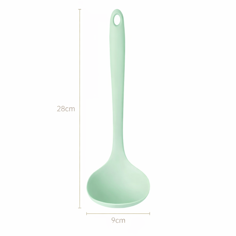 Modern Silicone Kitchen Ladle - Heat and Non-Stick.