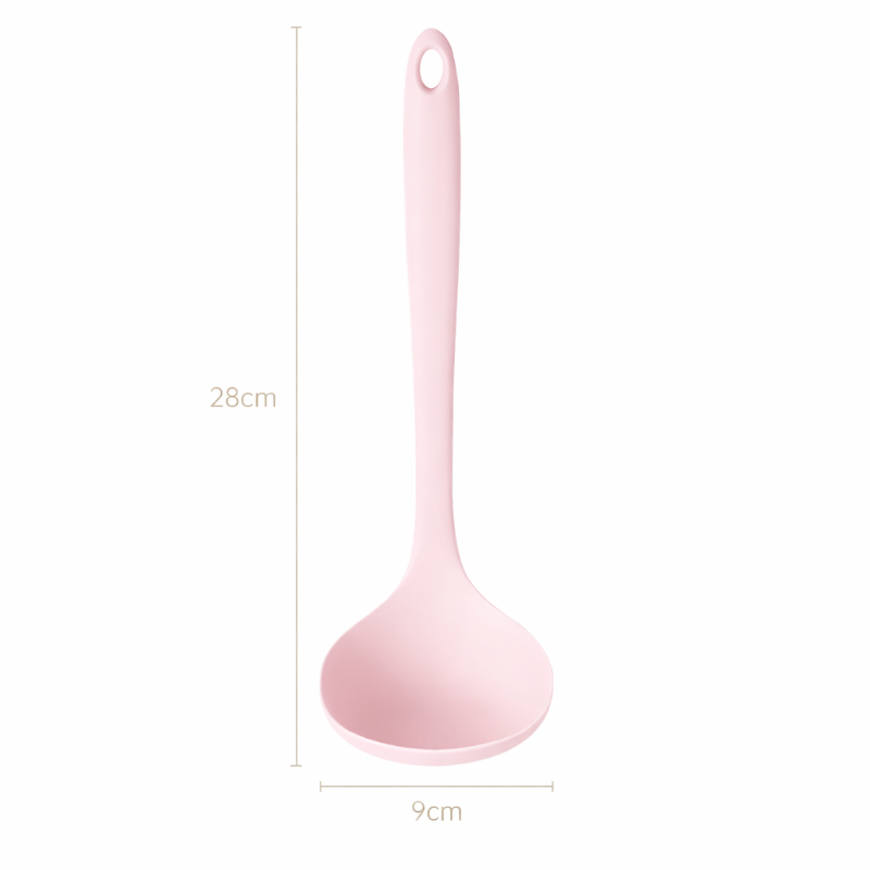 Modern Silicone Kitchen Ladle - Heat and Non-Stick.