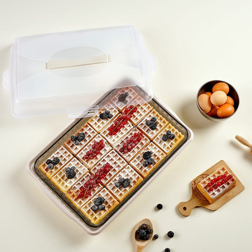 Rectangular Cake Container with Airtight Lid