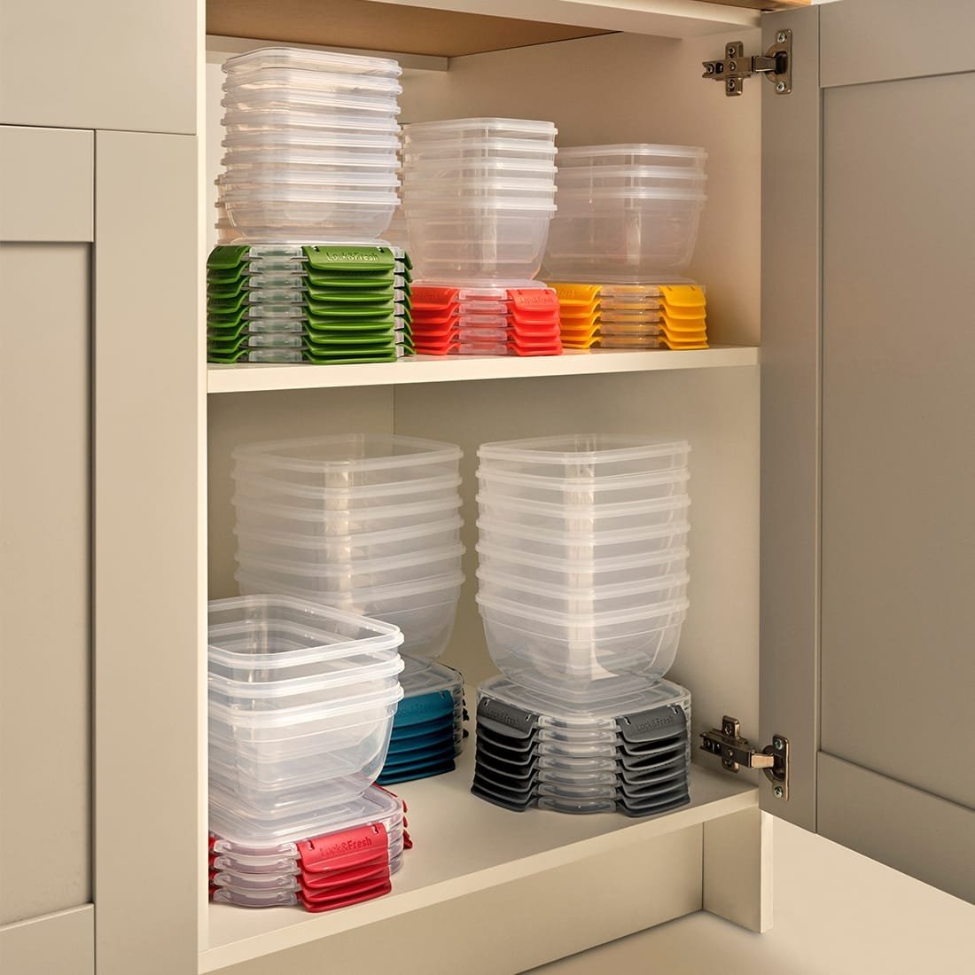 Rectangular 3-Piece Plastic Cans Set