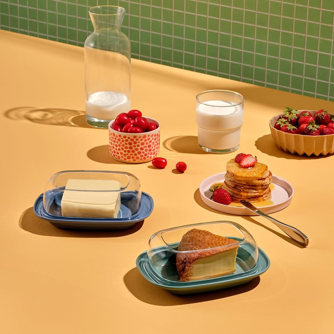 Plastic Covered Butter Dish