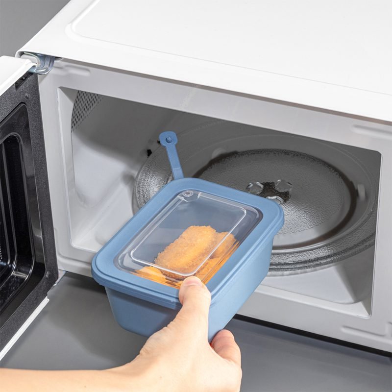 Rectangular Plain 3-Piece Plastic Microwave Cans Set