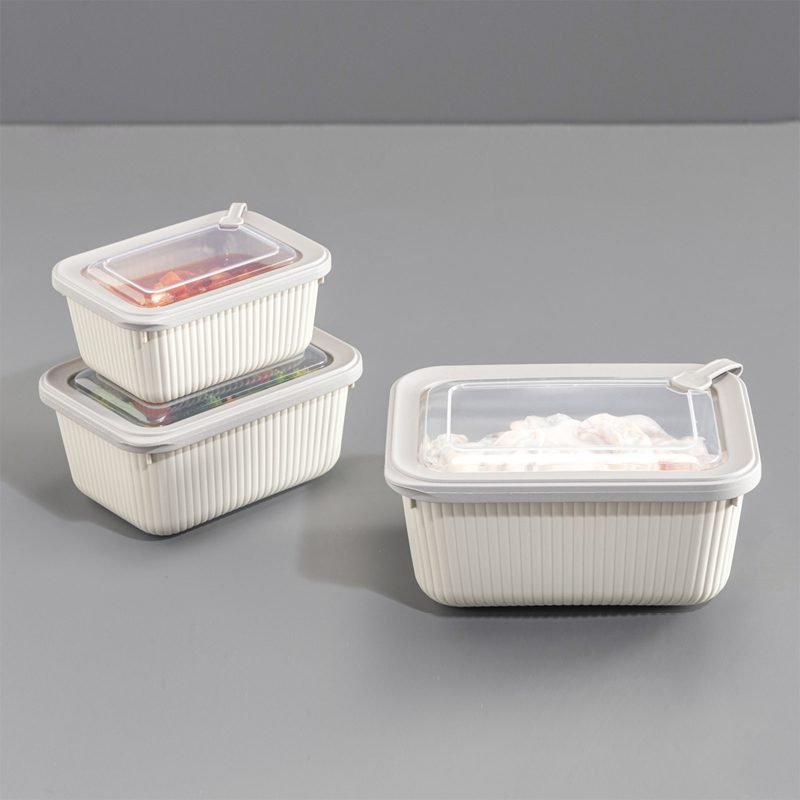 Rectangular Microwave & Food Storage Container Set – 3 Pieces