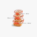 Squared 3-Piece Plastic Cans Set